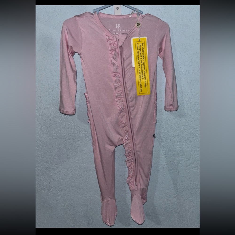 NWT Bums And Roses Pink Sleeper